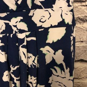 Lands' End Dresses - Lands End Fit and Flare Navy & Mint Floral Dress Lands' End Dresses - Lands End Fit and Flare Navy & Mint Floral Dress